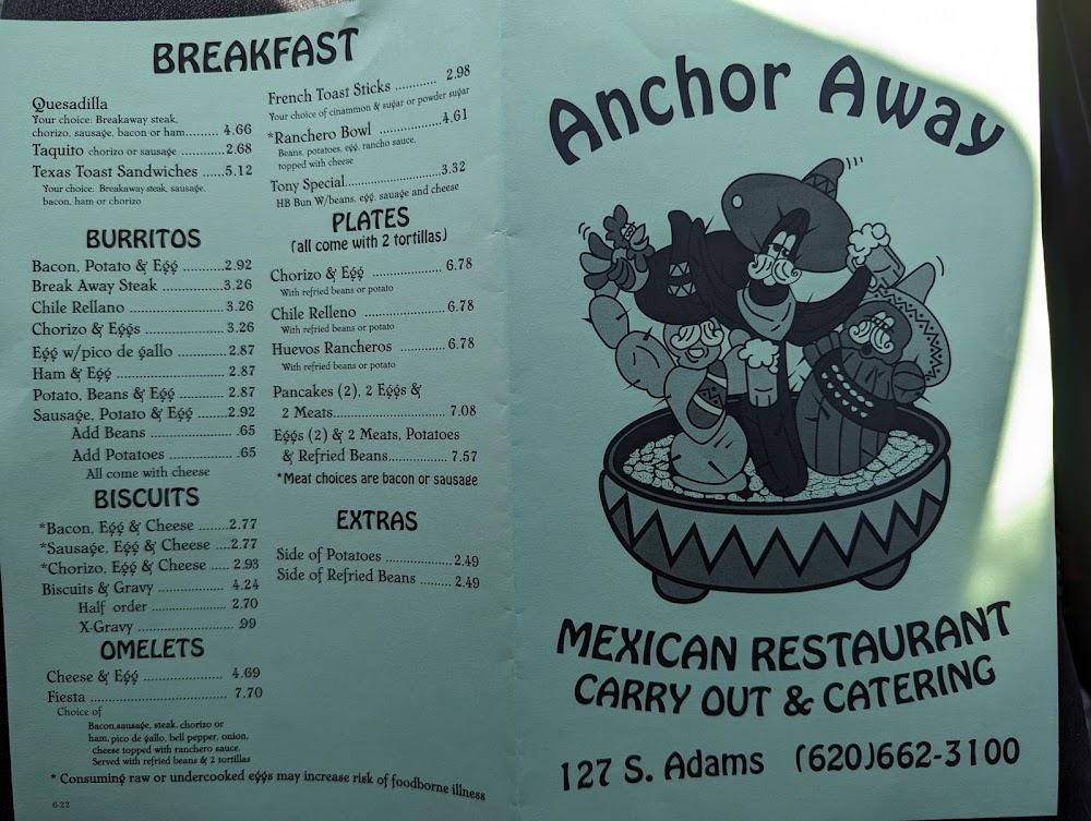Anchor Away Menu image 2